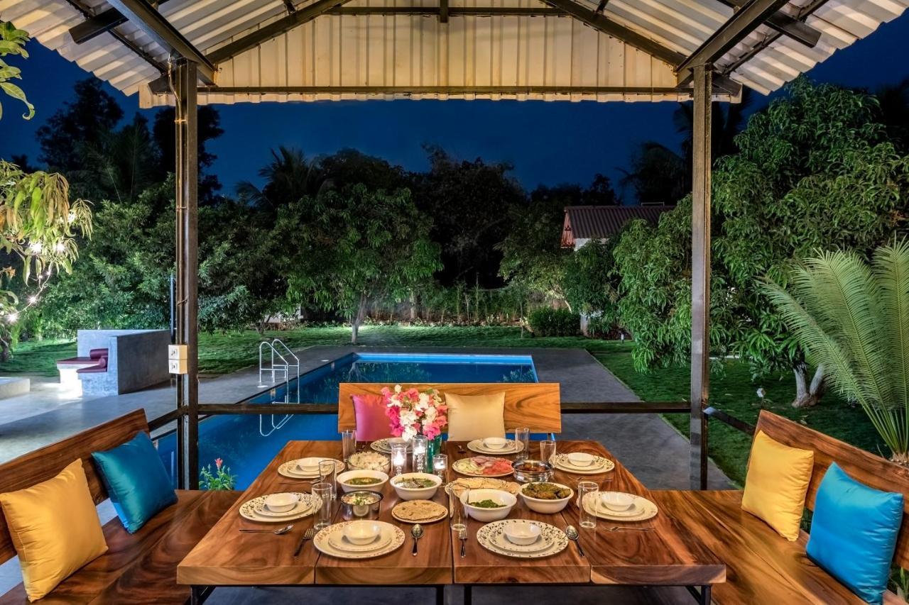 Saffronstays Casa Manga, Karjat - Pet-Friendly Pool Villa Near Nd'S Film World And Saltt ภายนอก รูปภาพ
